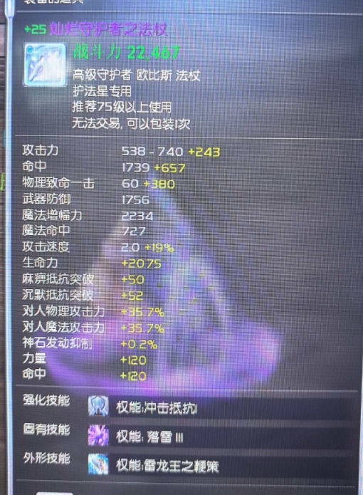+25降75级灿烂法杖复合十沉默