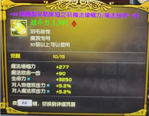 +10超越魔爆毛和10增强手镯打包